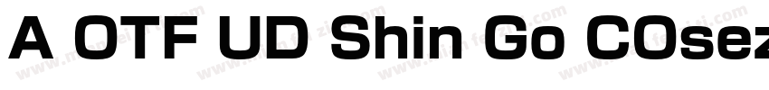 A OTF UD Shin Go COsez字体转换